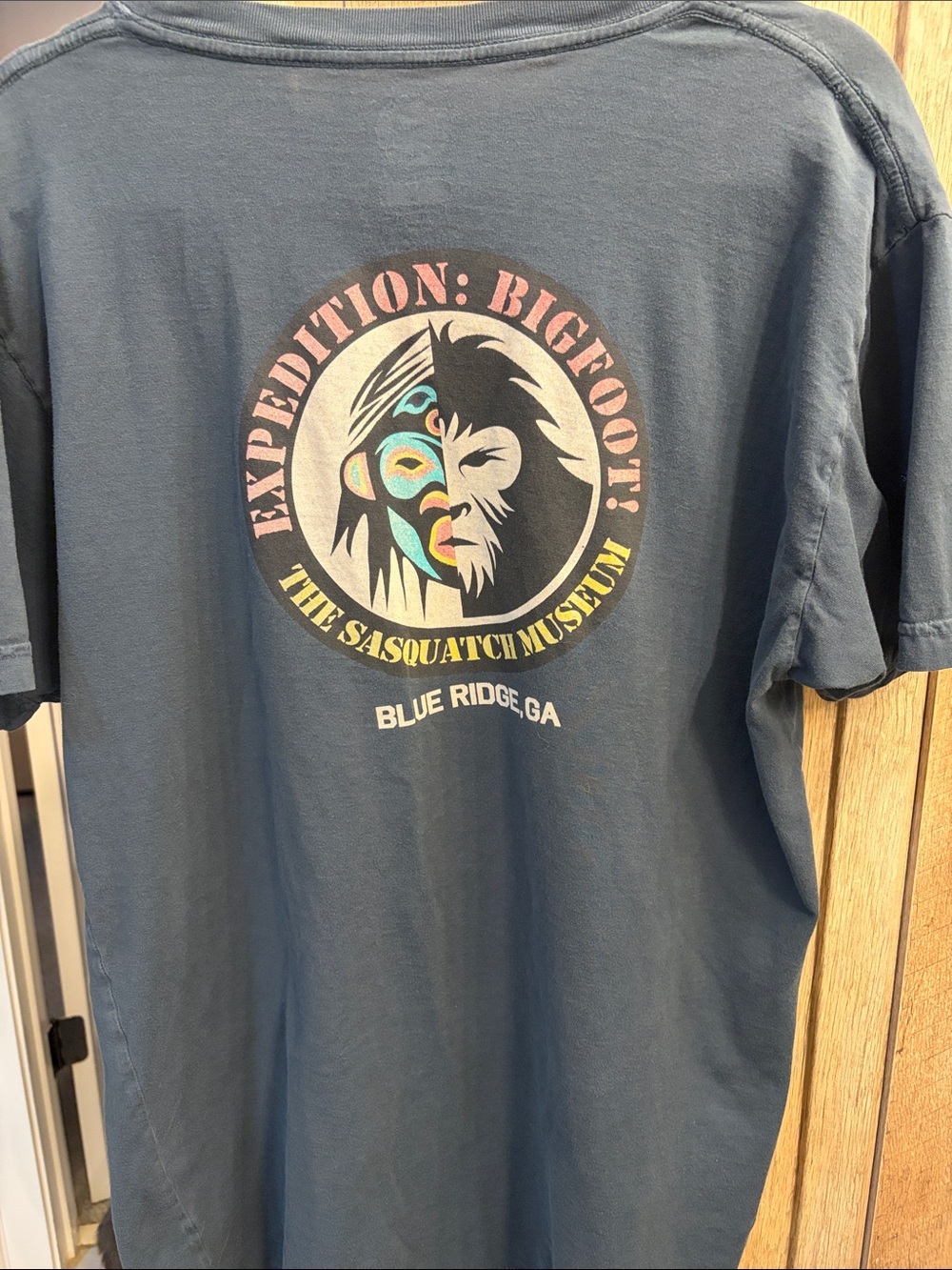 Expedition Bigfoot Sasquatch Museum tee large Blue Ridge GA 100% cotton unisex